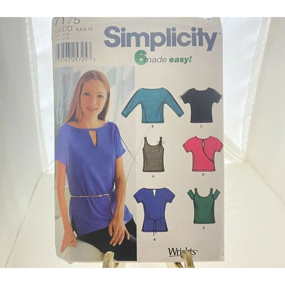 #7175 Simplicity Misses Knit Tops Sewing Pattern
